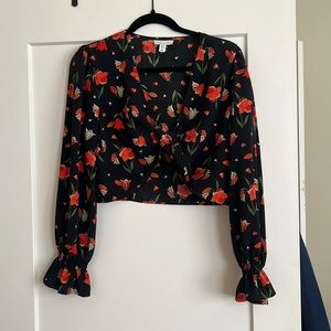 Flower Twist Front Topshop Top